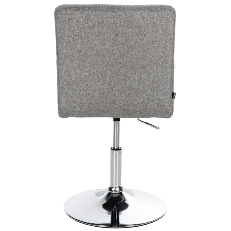 Lot de 2 chaises de salle à manger Elvas en tissu gris