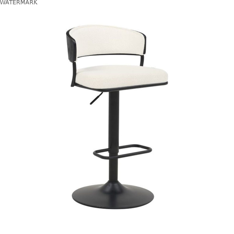 Tabouret Home ESPRIT Blanc Métal 48,5 x 48 x 83,5 cm