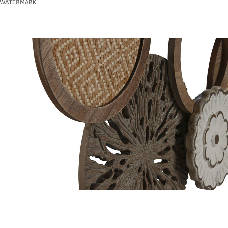 Décoration murale Home ESPRIT Naturel Cercles 75 x 4,5 x 38 cm