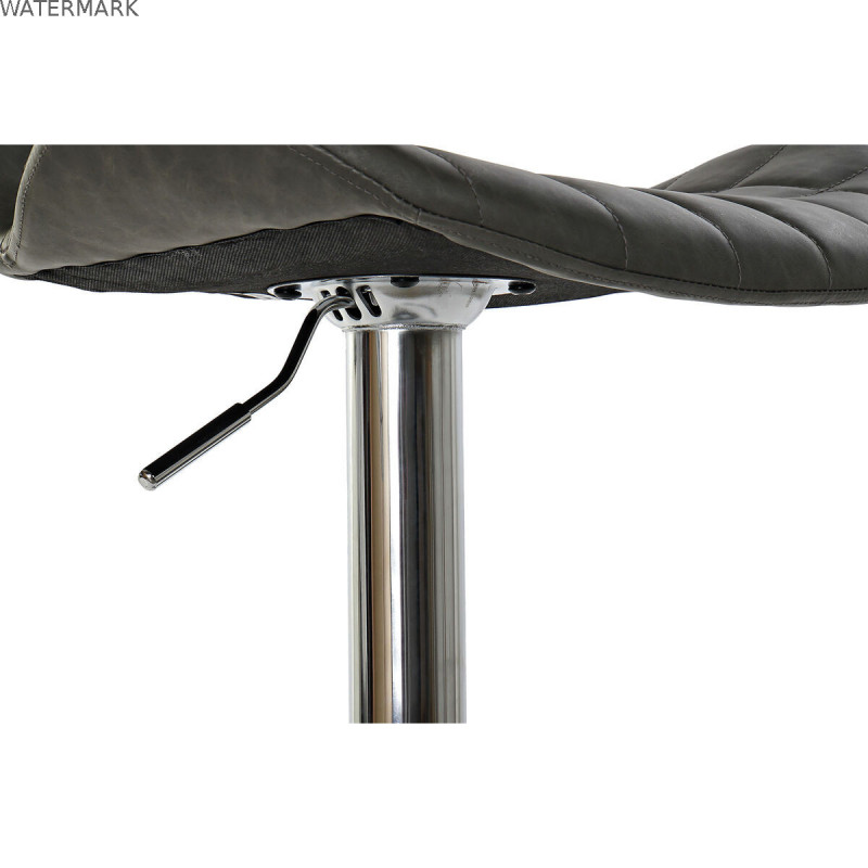 Tabouret Home ESPRIT Gris foncé Métal 47 x 50 x 110 cm