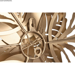 Décoration murale Home ESPRIT Doré Moderne Fleur 51 x 6 x 51 cm (2 Unités)