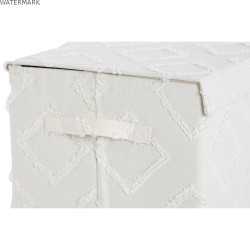 Panier Home ESPRIT Gris Crème 40 x 30 x 50 cm (2 Unités)