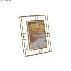 Cadre photo Home ESPRIT Doré Métal Verre 18,5 x 2,5 x 23,5 cm (12 Unités)