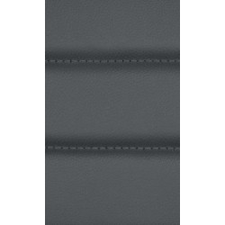 Lot de 2 chaises de salle à manger Elvas simili cuir gris