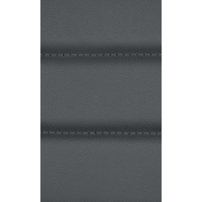 Lot de 2 chaises de salle à manger Elvas simili cuir gris