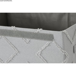 Panier Home ESPRIT Gris Crème 40 x 30 x 50 cm (2 Unités)