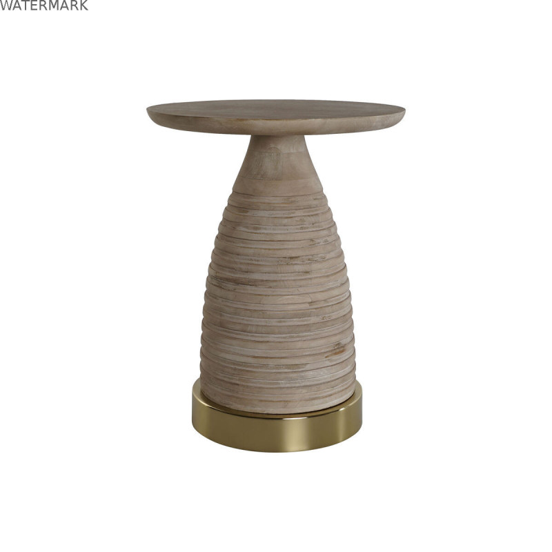 Table d'appoint Home ESPRIT Doré Naturel Bois Métal 41 x 41 x 53 cm Table d'appoint Home ESPRIT Doré Naturel Bois Métal 41 x 41 x 53 cm