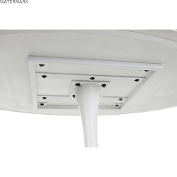 Table de Salle à Manger Home ESPRIT Blanc Métal Marbre 180 x 100 x 76 cm