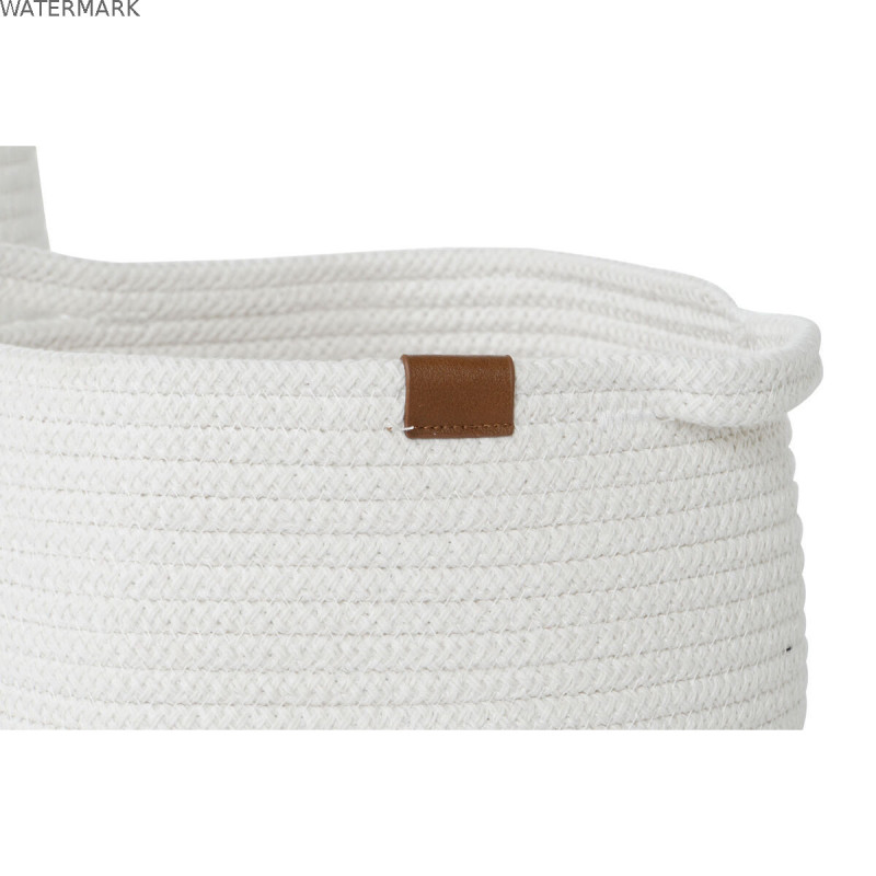 Set de basket Home ESPRIT Blanc Moderne 34 x 34 x 34 cm (3 Pièces)