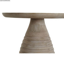 Table d'appoint Home ESPRIT Doré Naturel Bois Métal 41 x 41 x 53 cm
