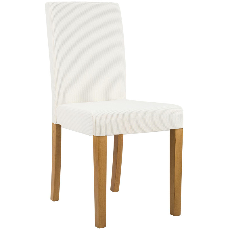 Chaise de salle à manger Ina Cord antique crème clair