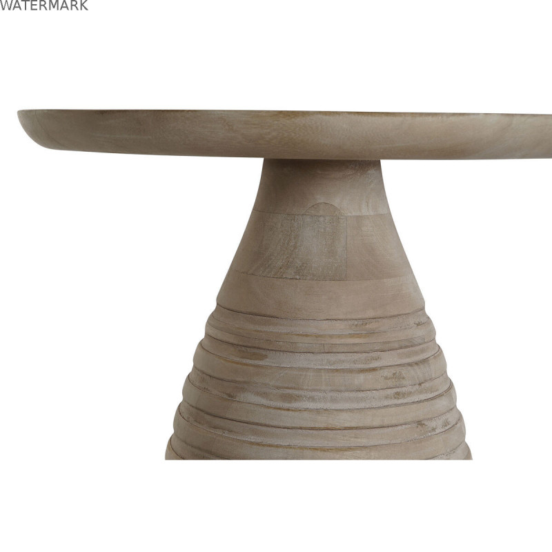 Table d'appoint Home ESPRIT Doré Naturel Bois Métal 41 x 41 x 53 cm