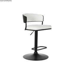 Tabouret Home ESPRIT Blanc Métal 48,5 x 48 x 83,5 cm