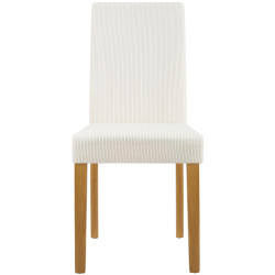 Chaise de salle à manger Ina Cord antique crème clair