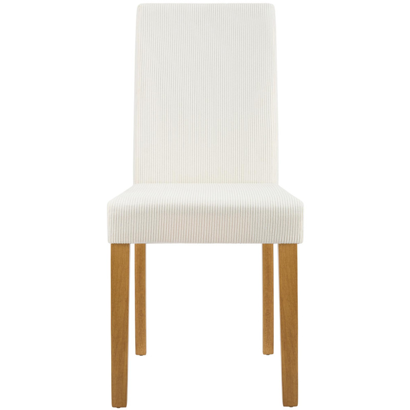 Chaise de salle à manger Ina Cord antique crème clair