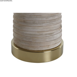 Table d'appoint Home ESPRIT Doré Naturel Bois Métal 41 x 41 x 53 cm