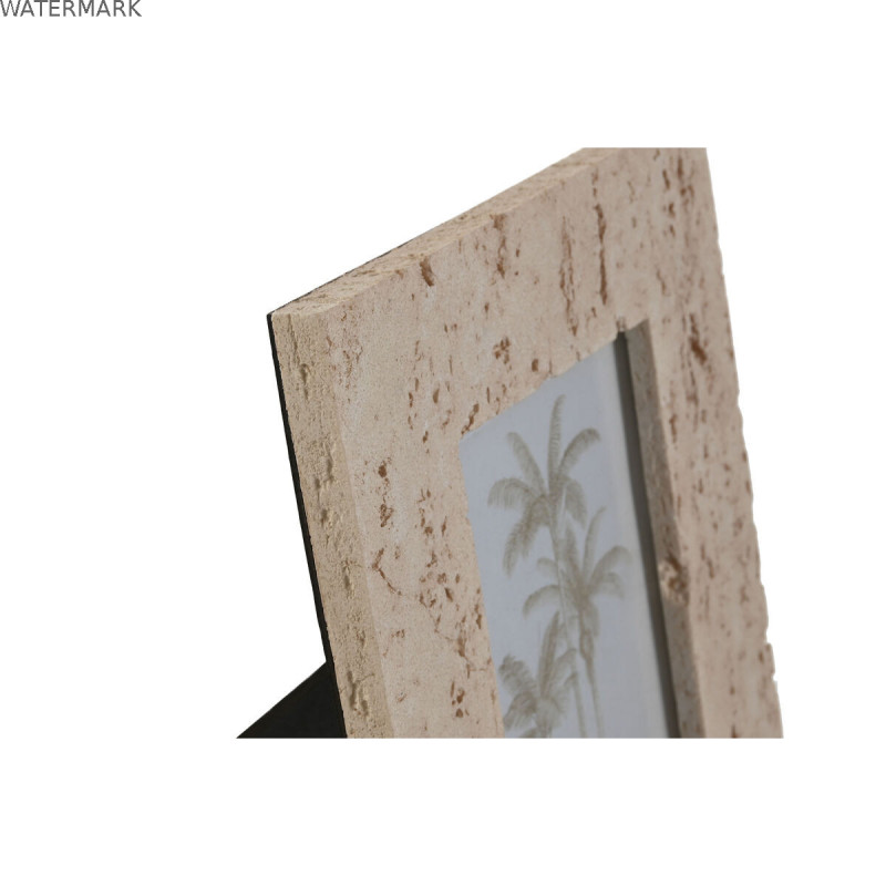 Cadre photo Home ESPRIT Beige Résine Verre Marbre Urbaine 18 x 2 x 22 cm
