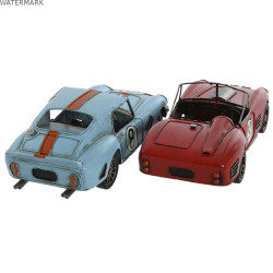 Figurine Décorative Home ESPRIT Bleu Rouge Vintage 31 x 12 x 9 cm (2 Unités)