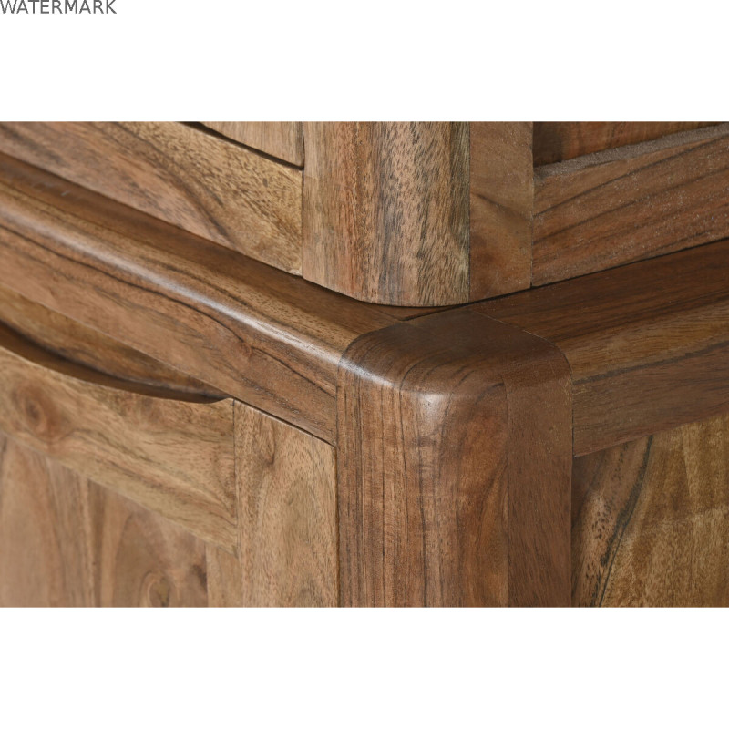 Présentoir Home ESPRIT Marron Verre Acacia 140 x 45 x 180 cm