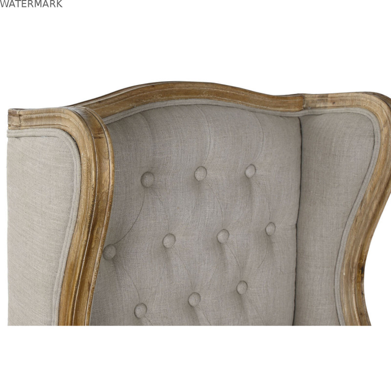 Siège Home ESPRIT Blanc Naturel Bois de manguier 72 x 75 x 110 cm