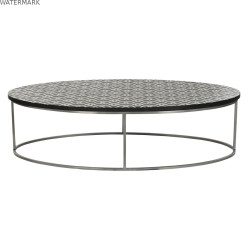 Table Basse Home ESPRIT Noir Ivoire 150 x 80 x 40 cm
