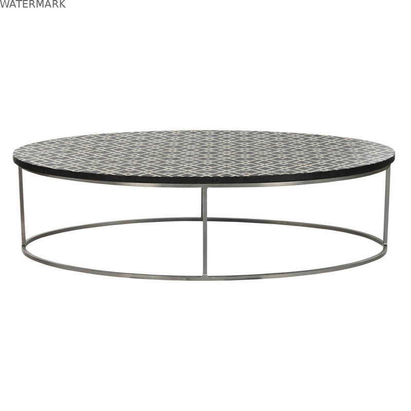 Table Basse Home ESPRIT Noir Ivoire 150 x 80 x 40 cm