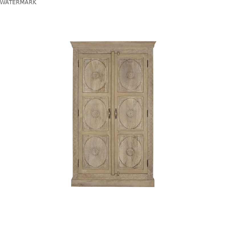 Armoire Home ESPRIT Naturel Bois de manguier 125 x 43 x 214 cm