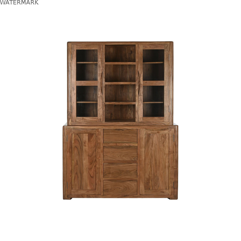 Présentoir Home ESPRIT Marron Verre Acacia 140 x 45 x 180 cm