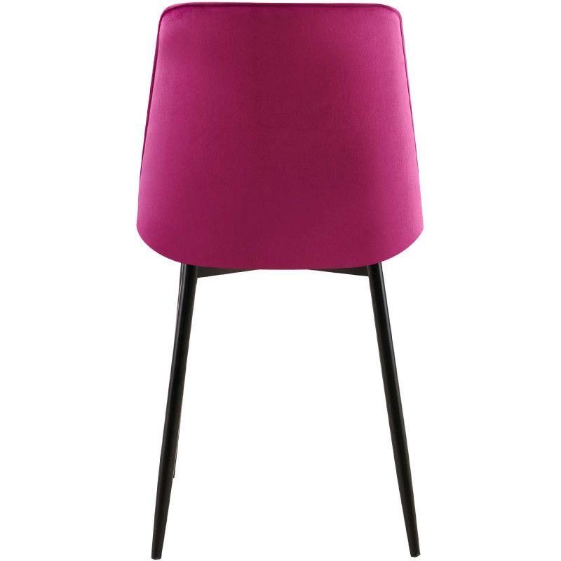 Chaise de salle à manger Gifford en velours violet