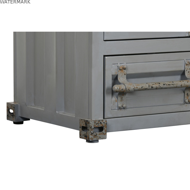 Armoire Home ESPRIT Container Bleu ciel Métal 112 x 46 x 174 cm