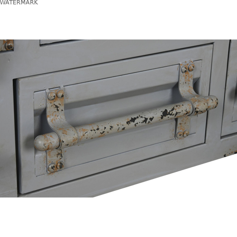 Armoire Home ESPRIT Container Bleu ciel Métal 112 x 46 x 174 cm