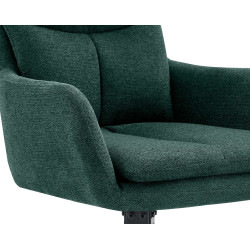 Chaise de salle à manger Somers en tissu vert