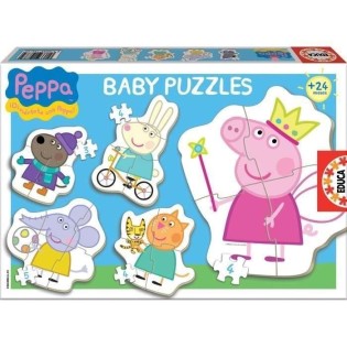 Puzzle Peppa Pig - EDUCA - 24 pieces - Enfant - Multicolore - Dessins animés et BD