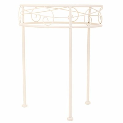 Sous-pot Alexandra House Living Blanc Métal Fer 30 x 120 x 30 cm