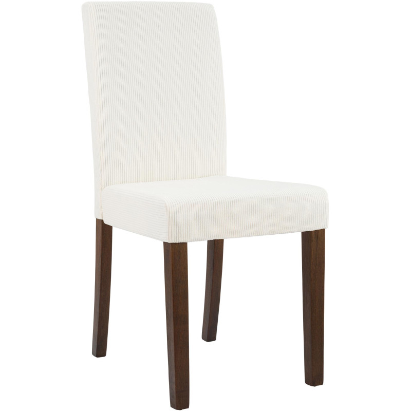 Chaise de salle à manger Ina Cord antique crème foncée