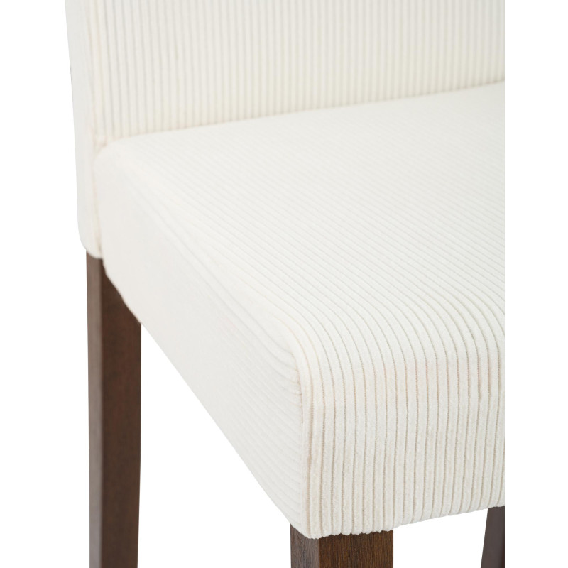 Chaise de salle à manger Ina Cord antique crème foncée