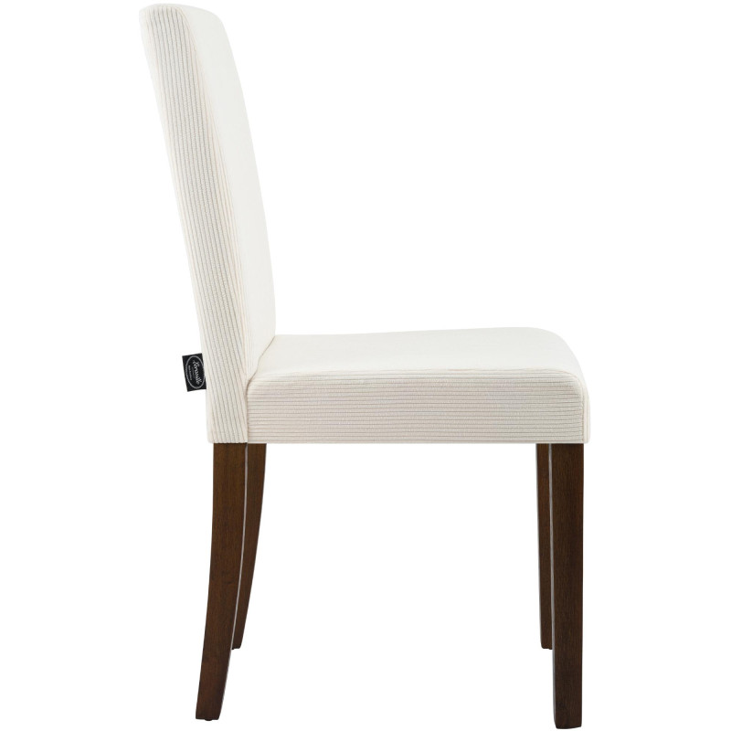 Chaise de salle à manger Ina Cord antique crème foncée