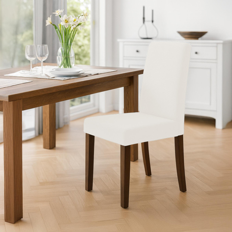 Chaise de salle à manger Ina Cord antique crème foncée
