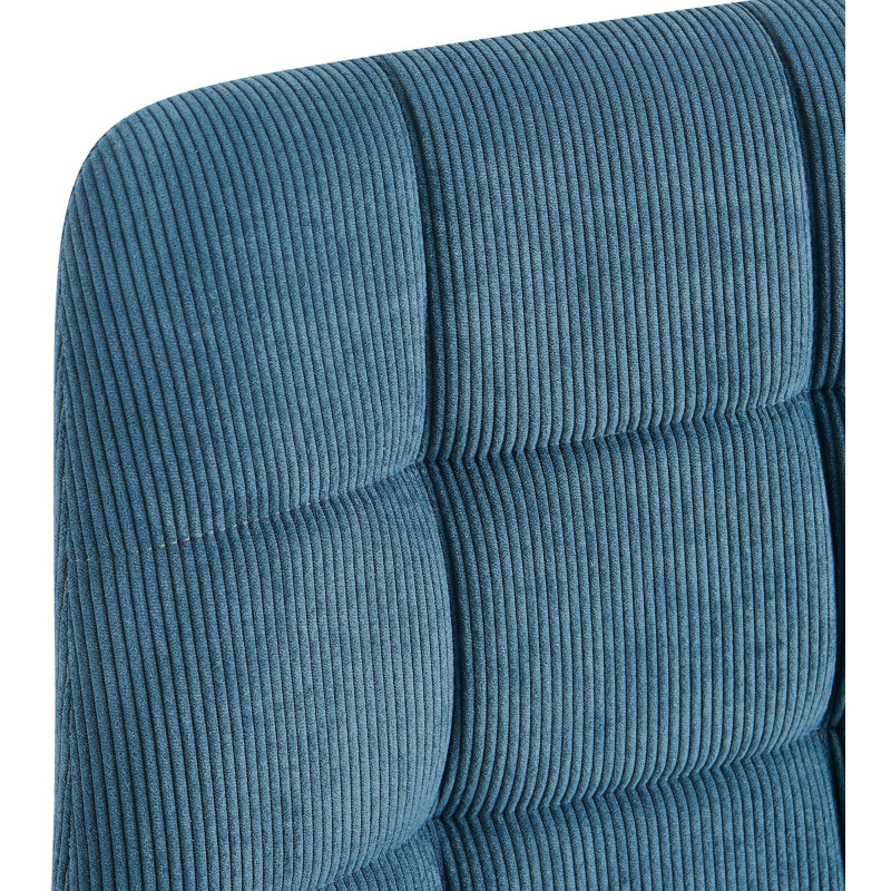 Chaise de salle à manger Antibes Cord bleu