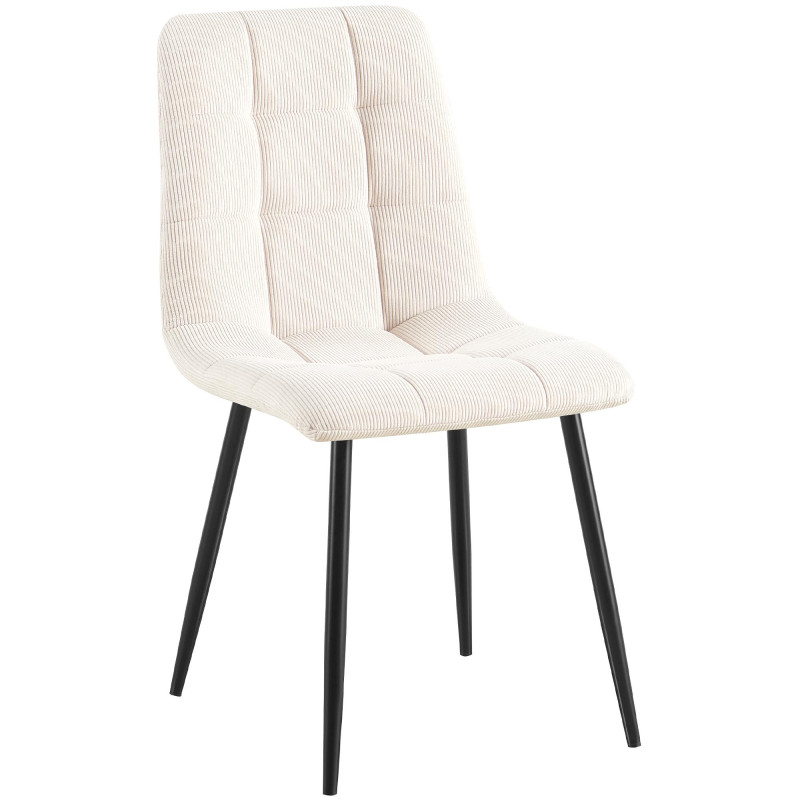 Chaise de salle à manger Tilde Cord crème