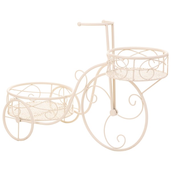 Sous-pot Alexandra House Living Blanc Métal Fer Bicyclette 30 x 61 x 55 cm