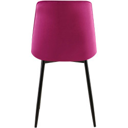 Lot de 2 chaises de salle à manger Gifford en velours violet