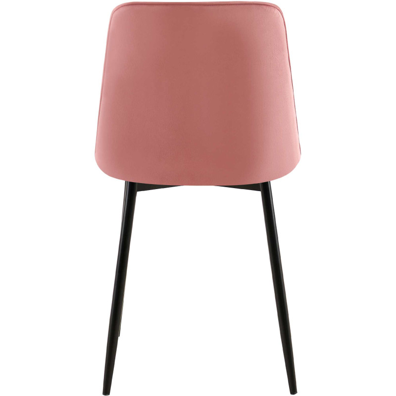 Lot de 2 chaises de salle à manger Gifford en velours rose