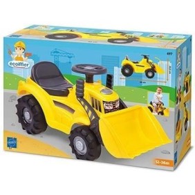 Porteur Tracto pelle - ECOIFFIER - Jaune - Pour Enfant de 12 a 36 mois