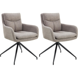 Lot de 2 chaises de salle à...
