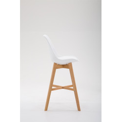 Tabouret de bar Cannes plastique Natura blanc