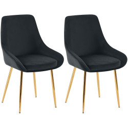 Lot de 2 chaises de salle à...