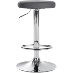 Tabouret de bar Ponte simili cuir chromé