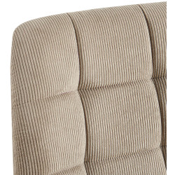 Lot de 2 chaises de salle à manger Antibes Cord taupe