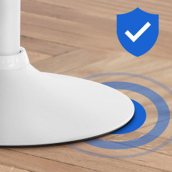 Sgabello Braga in velluto blu,bianco